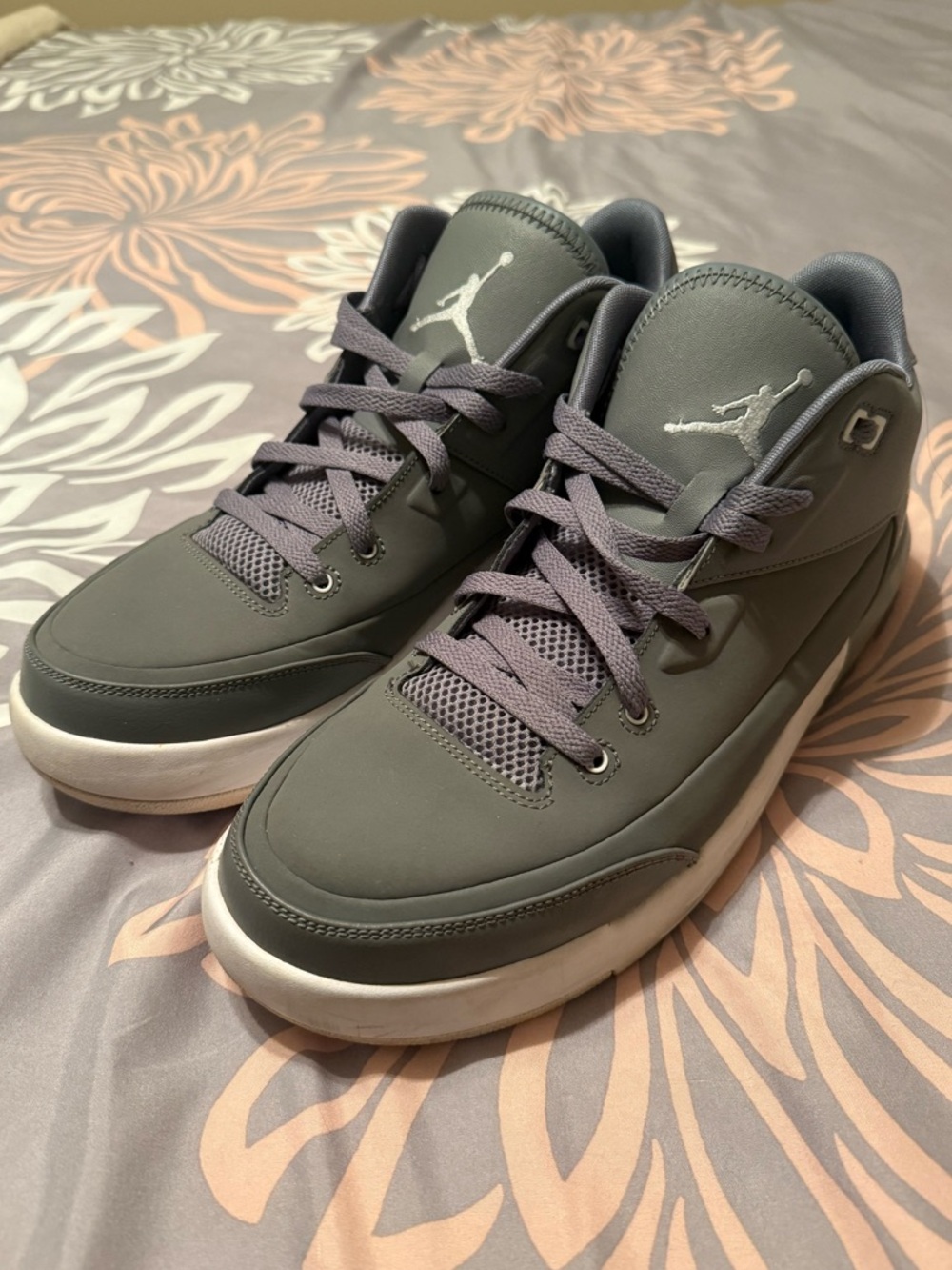 Jordan Flight Origin 3 Cool Grey Men's Mid Top Athletic Sneaker 820245-003